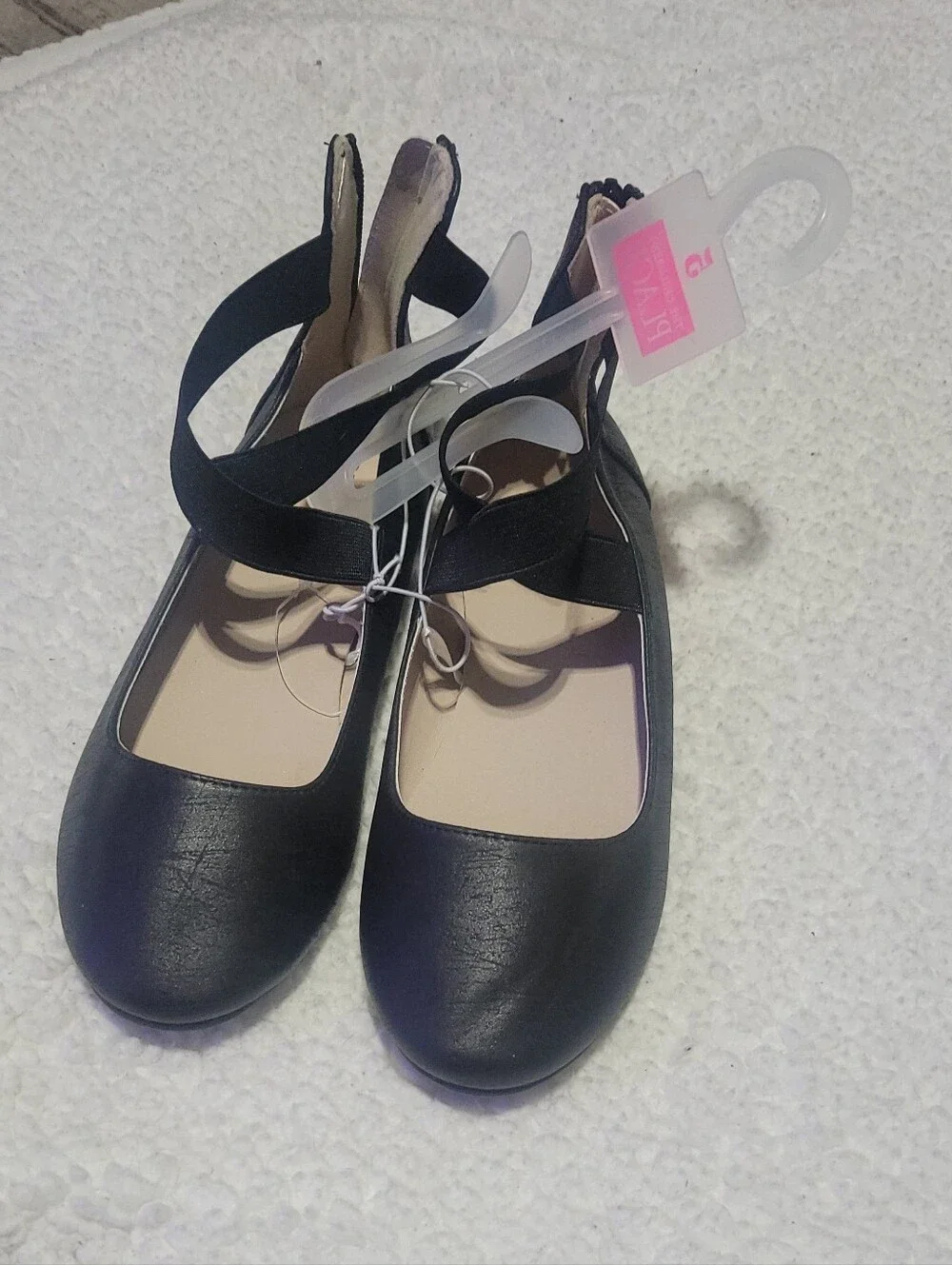 The Children's Place Black Girls Crisscross Ballet Flats